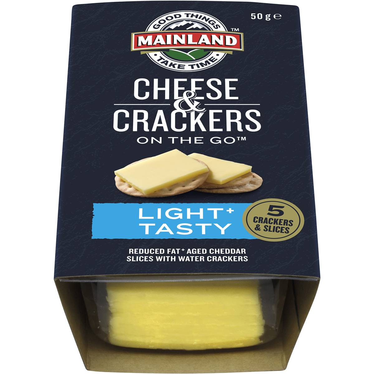 Mainland On The Go Light Cheese And Crackers 50g Woolworths