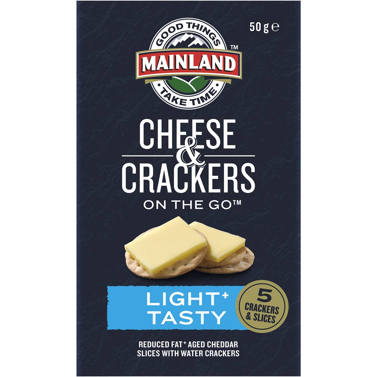 Mainland On The Go Light Cheese And Crackers 50g Woolworths