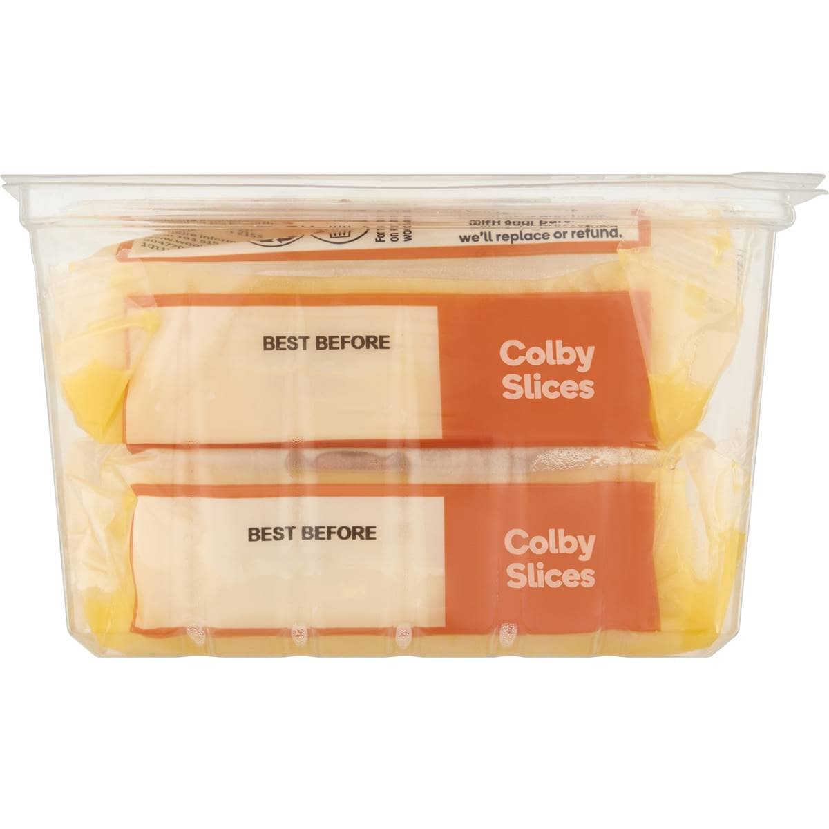Woolworths Colby Cheese Slices 500g Woolworths