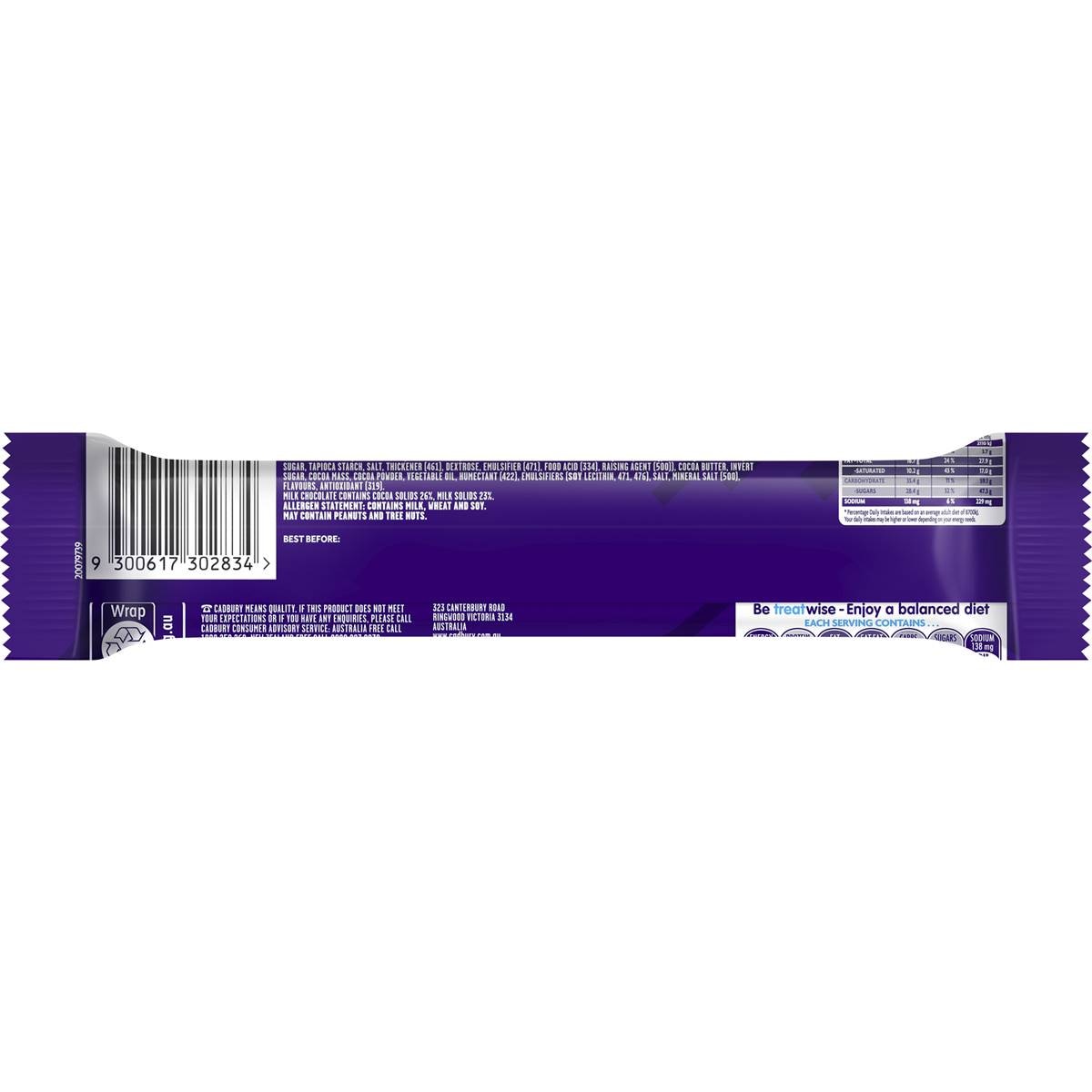 Cadbury Boost Chocolate Bar 60g | Woolworths