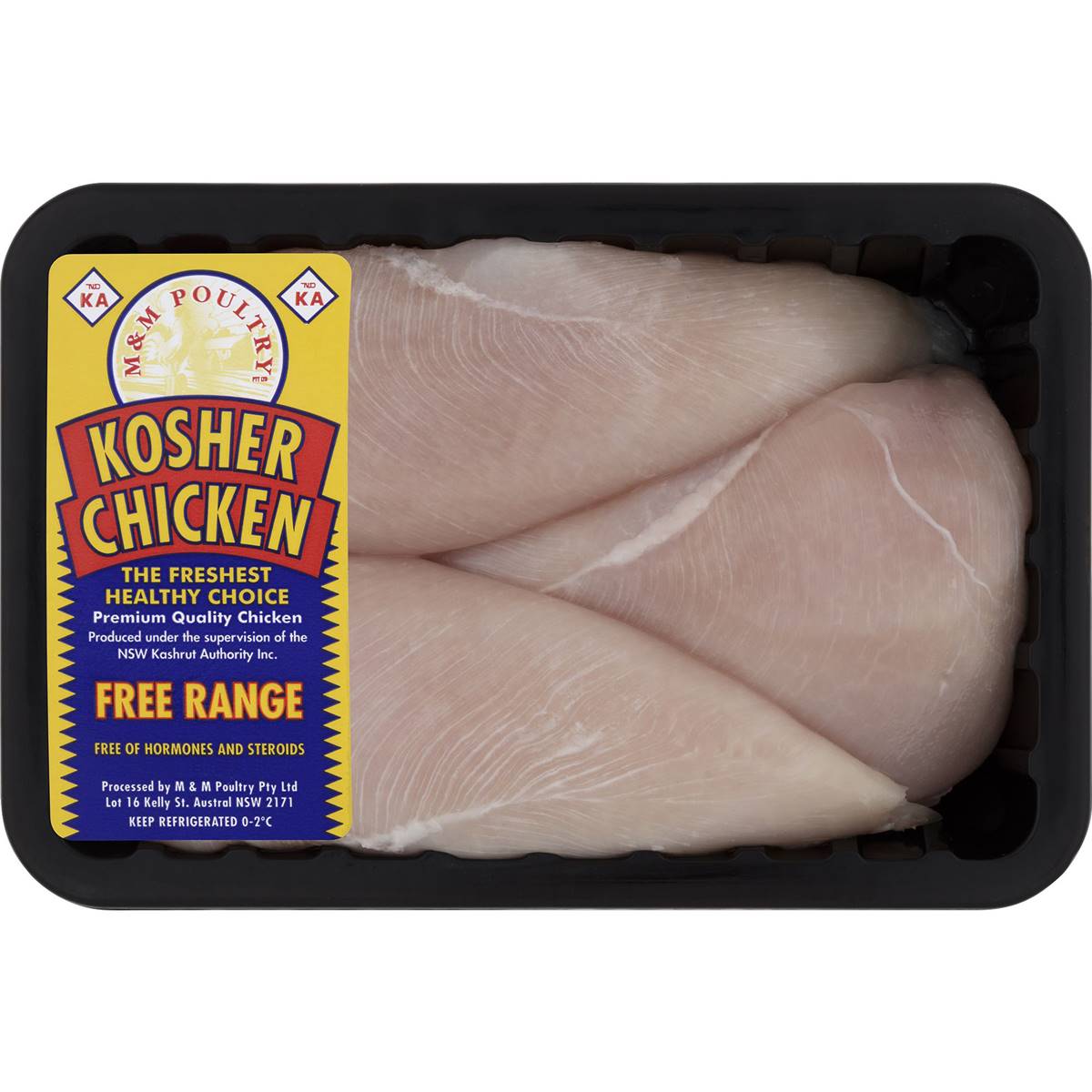 M & M Poultry Kosher Chicken Breast Small 650g 950g Woolworths