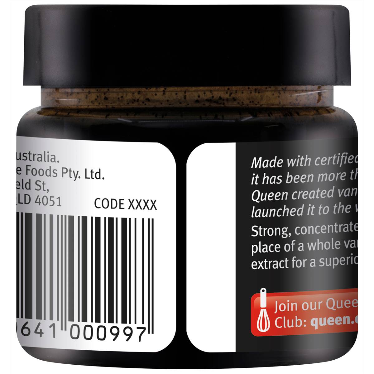 Queen Organic Vanilla Bean Paste 65g Woolworths