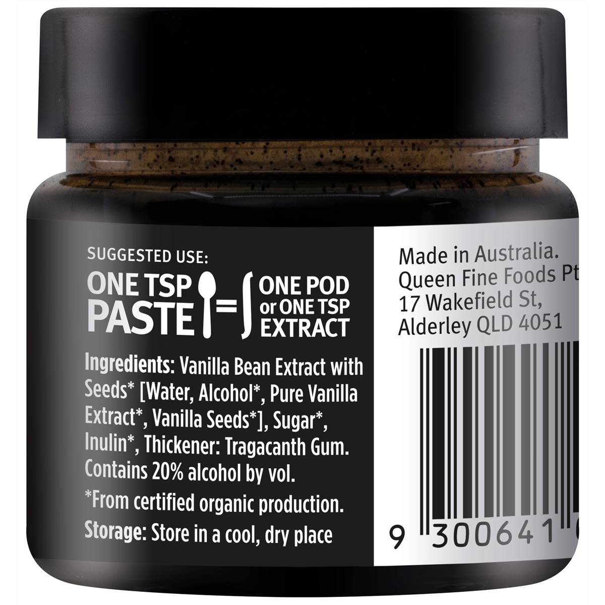 Queen Organic Vanilla Bean Paste 65g Woolworths