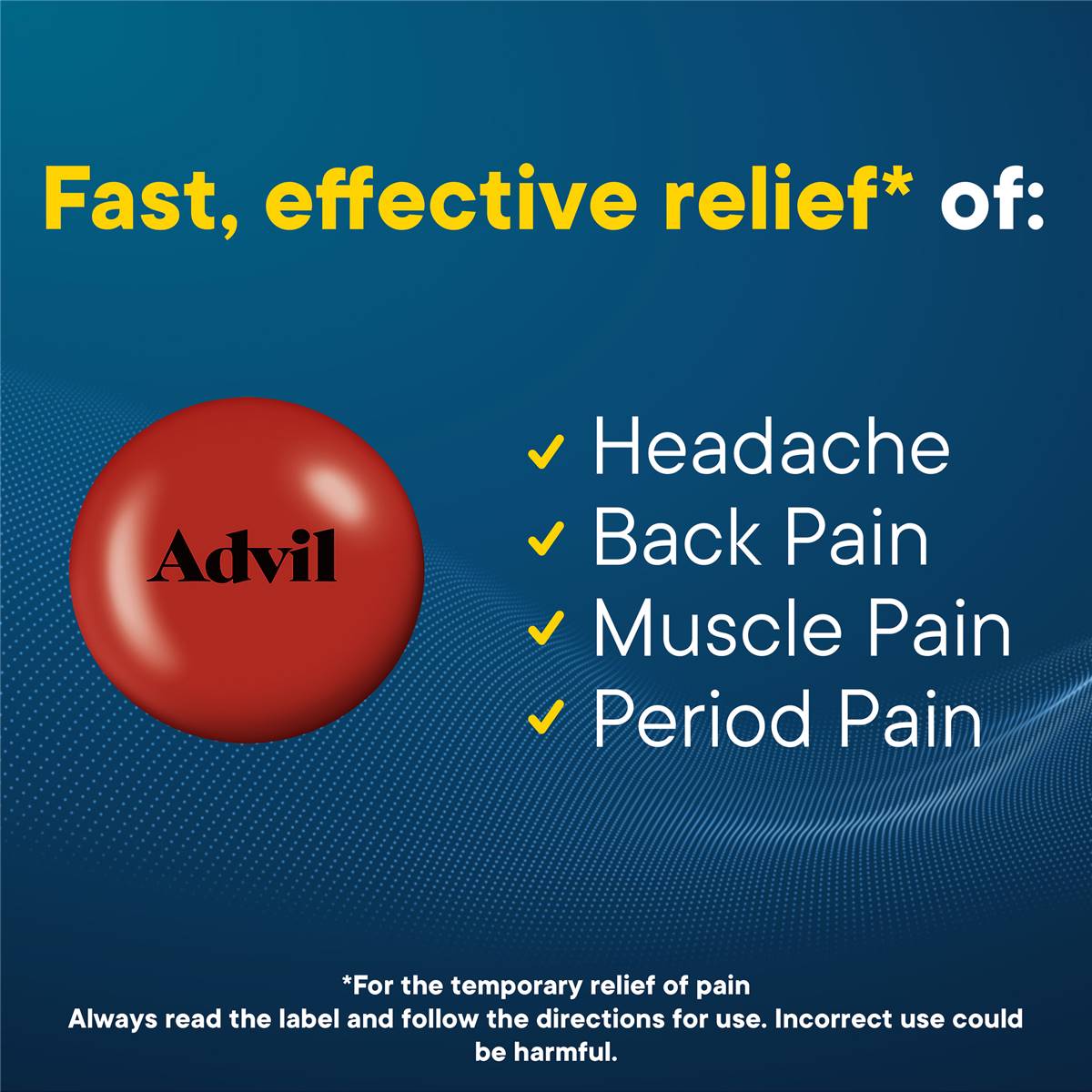 Advil Tablets 200mg Ibuprofen Pain & Fever Relief 24 Pack Woolworths