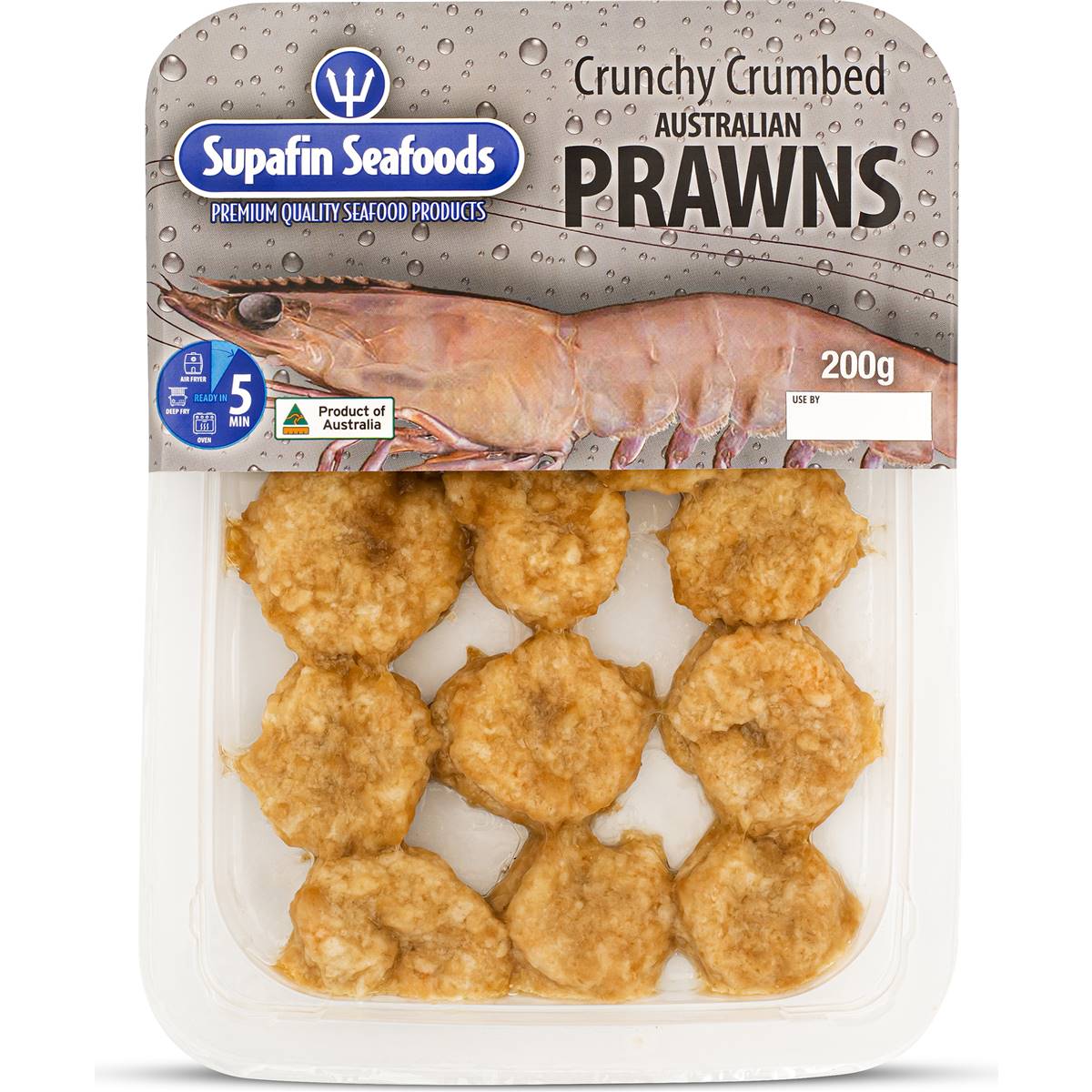 Supafin Seafoods Crumbed Prawns 200g Woolworths