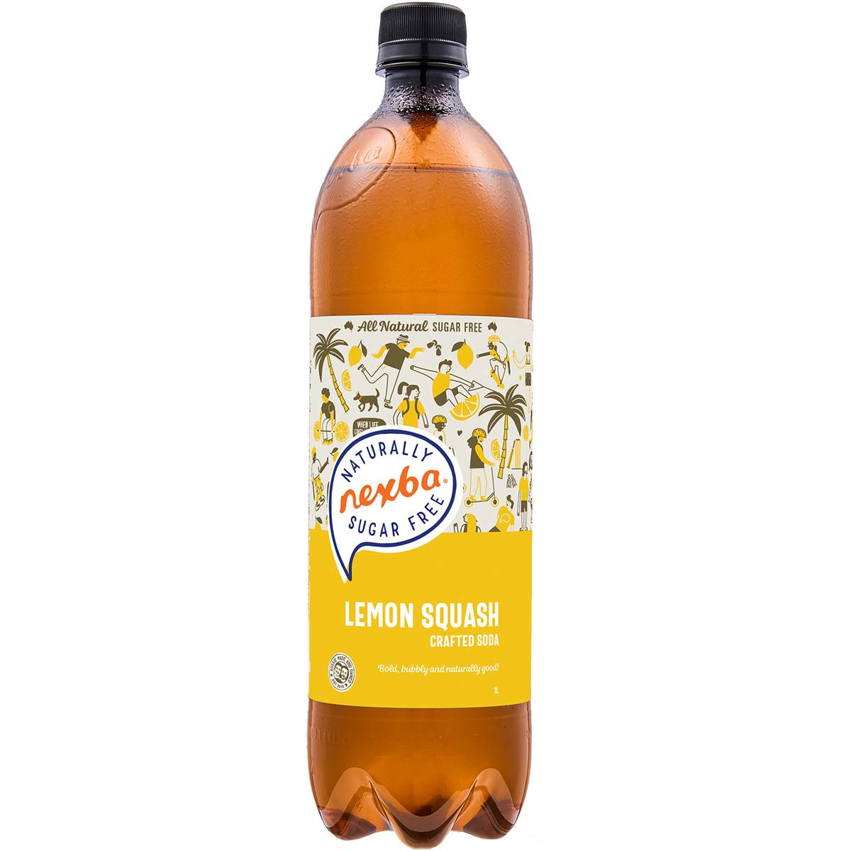Nexba Naturally Sugar Free Lemon Squash Crafted Soda