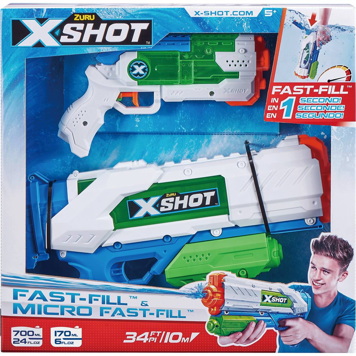 Xshot Fast Fill Water Guns 2 Pack Woolworths