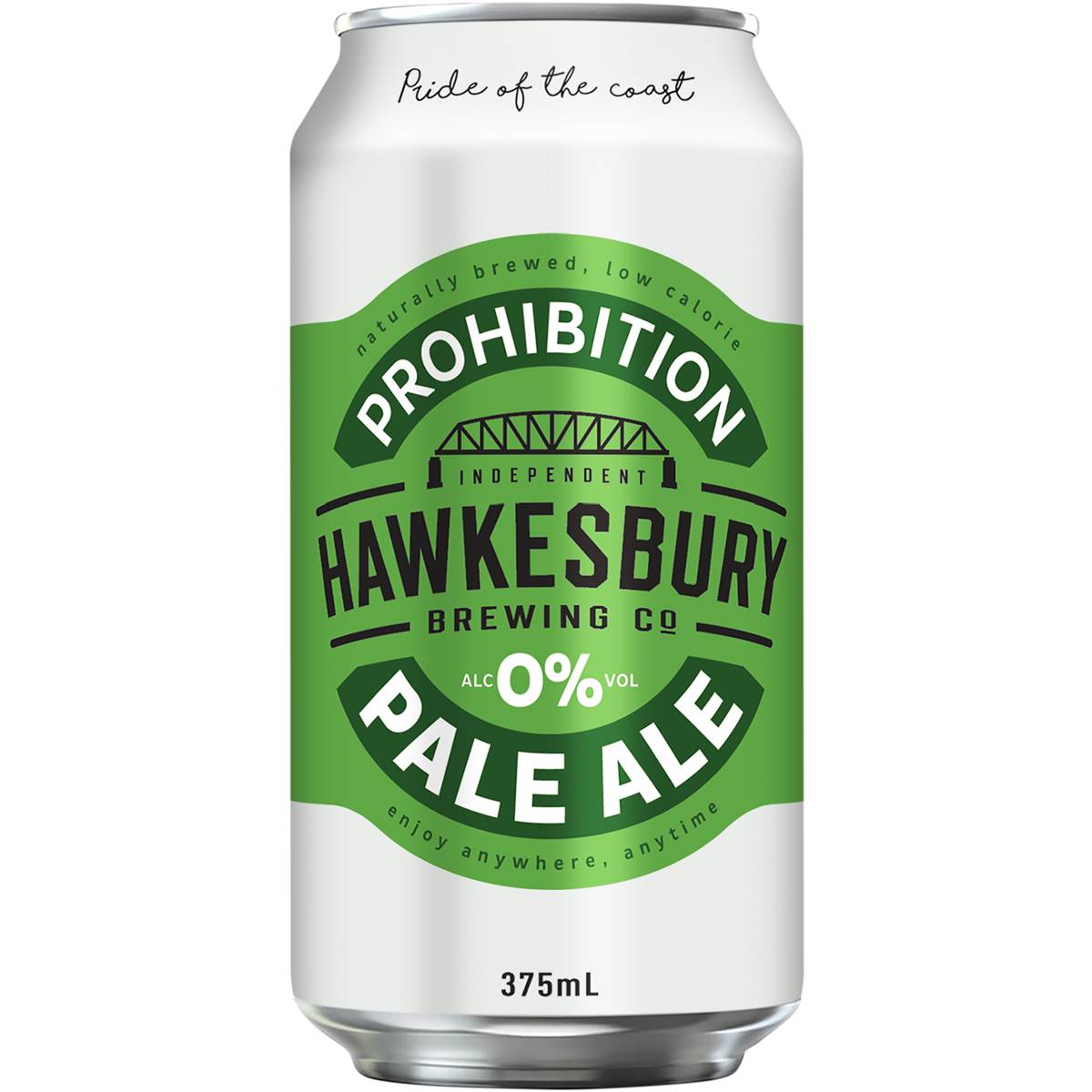 Hawkesbury Brewing Prohibition Pale Ale 0 Alcohol Can 375ml Woolworths