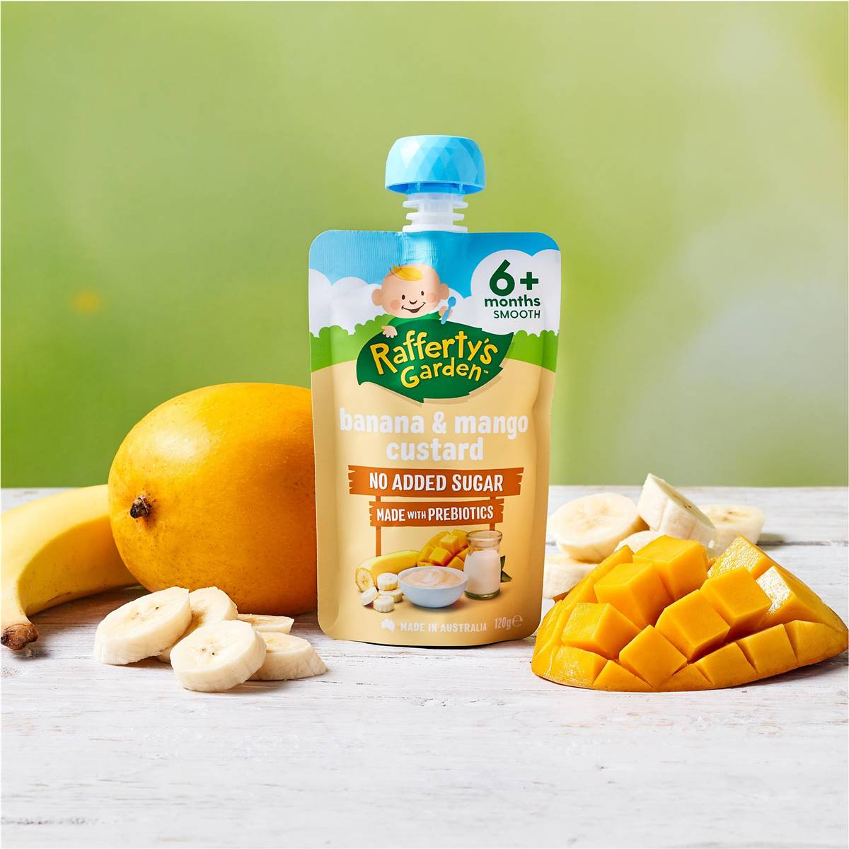 Rafferty's Garden Banana & Mango Custard Baby Food Pouch Dessert 6 ...