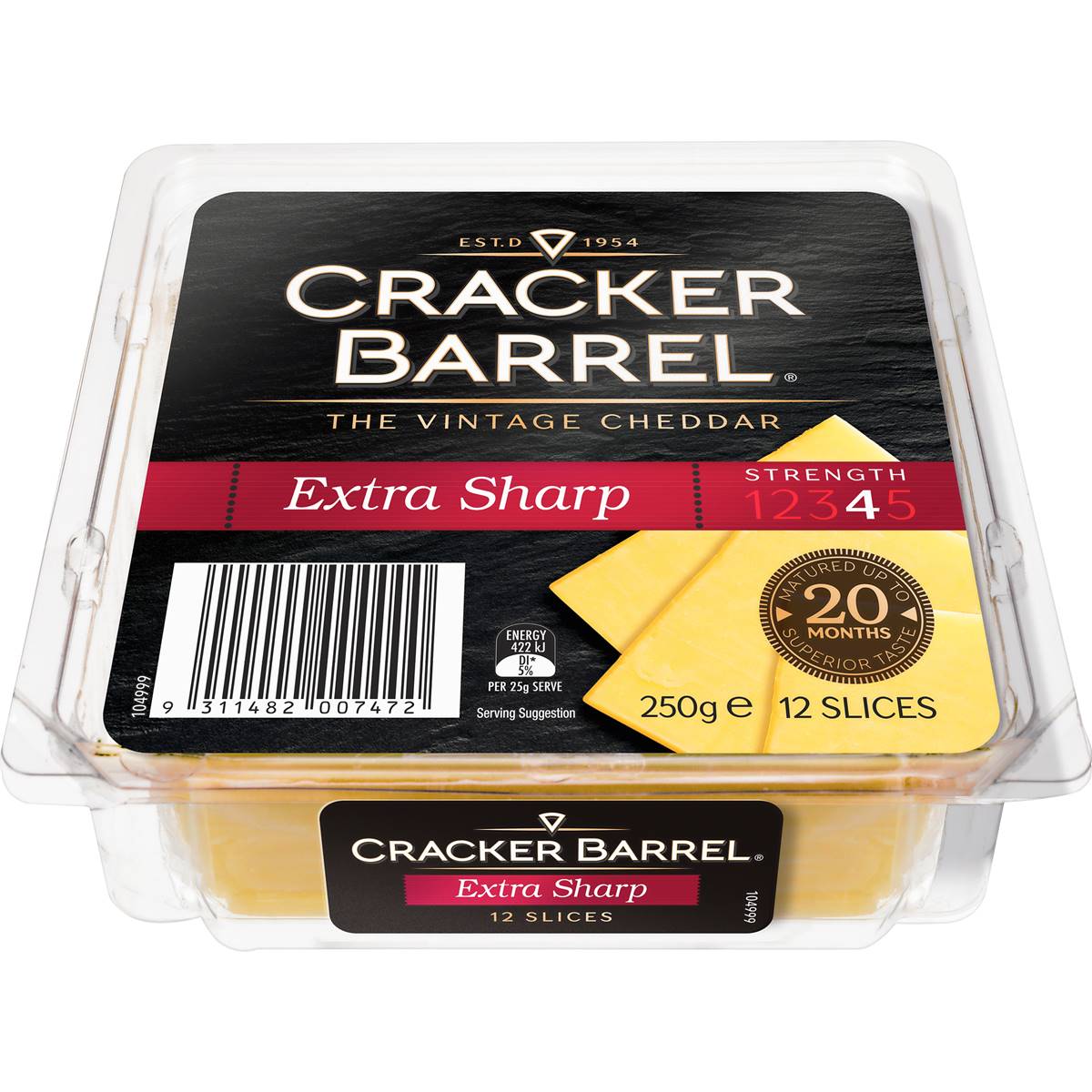 Cracker Barrel Slice Extra Sharp