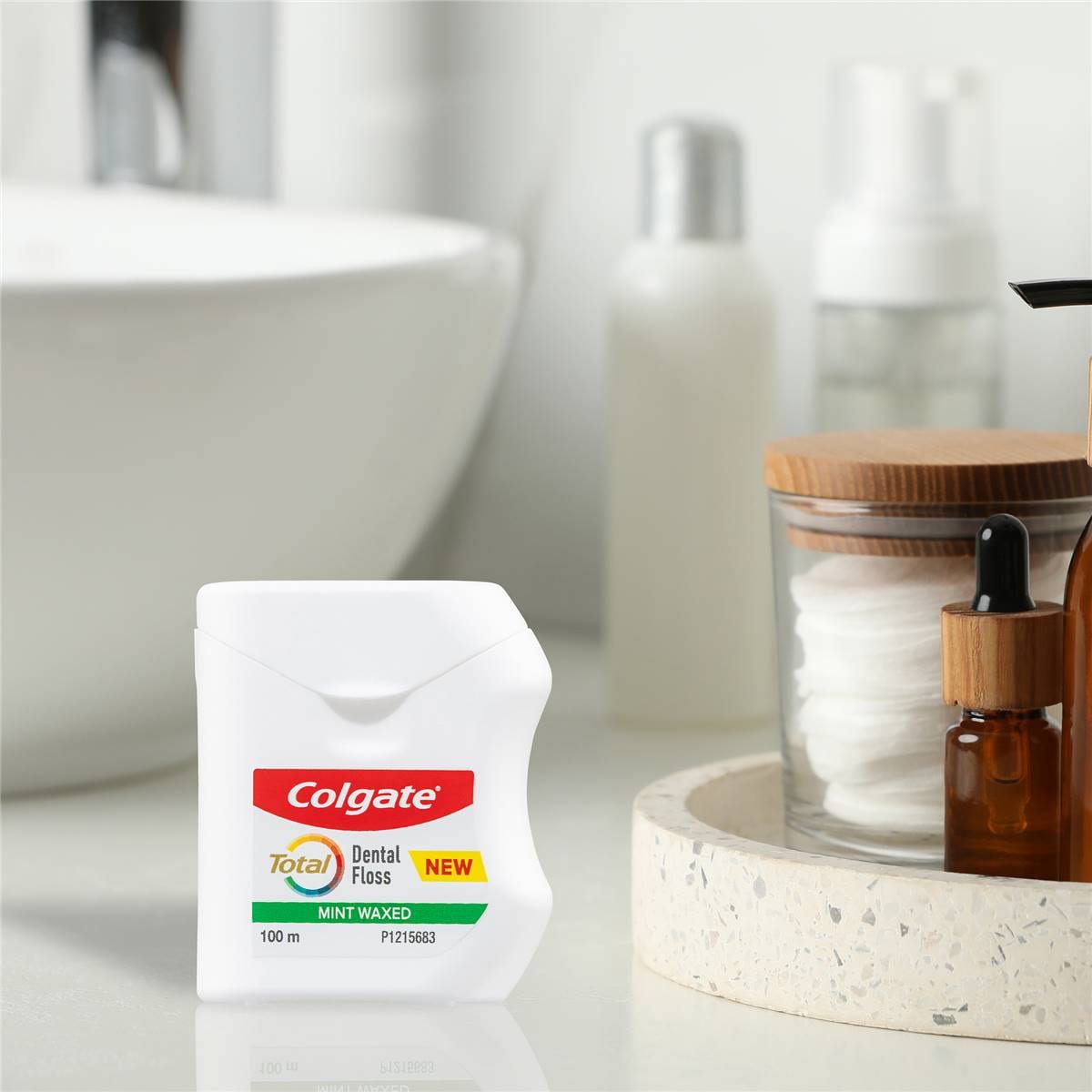Colgate Waxed Dental Floss 100m Mint Flavour Each Woolworths