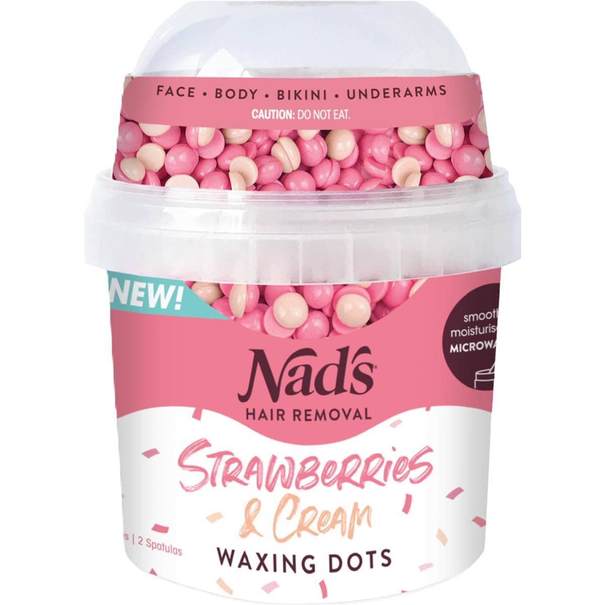 Nad's Strawberries & Cream Waxing Dots 200g Woolworths