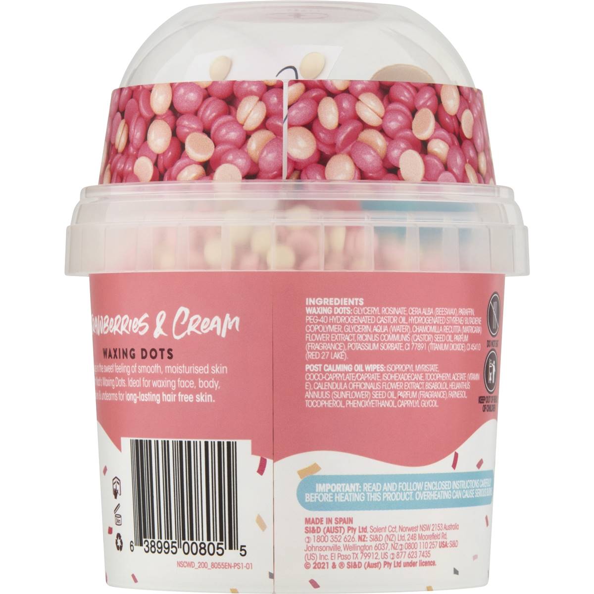 nad-s-strawberries-cream-waxing-dots-200g-woolworths