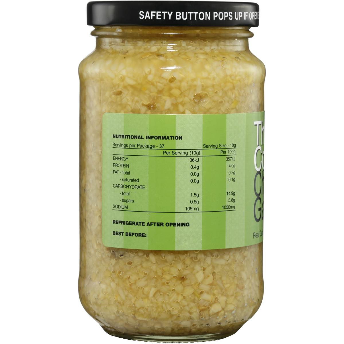 The Food Company Garlic Chopped 375g Woolworths