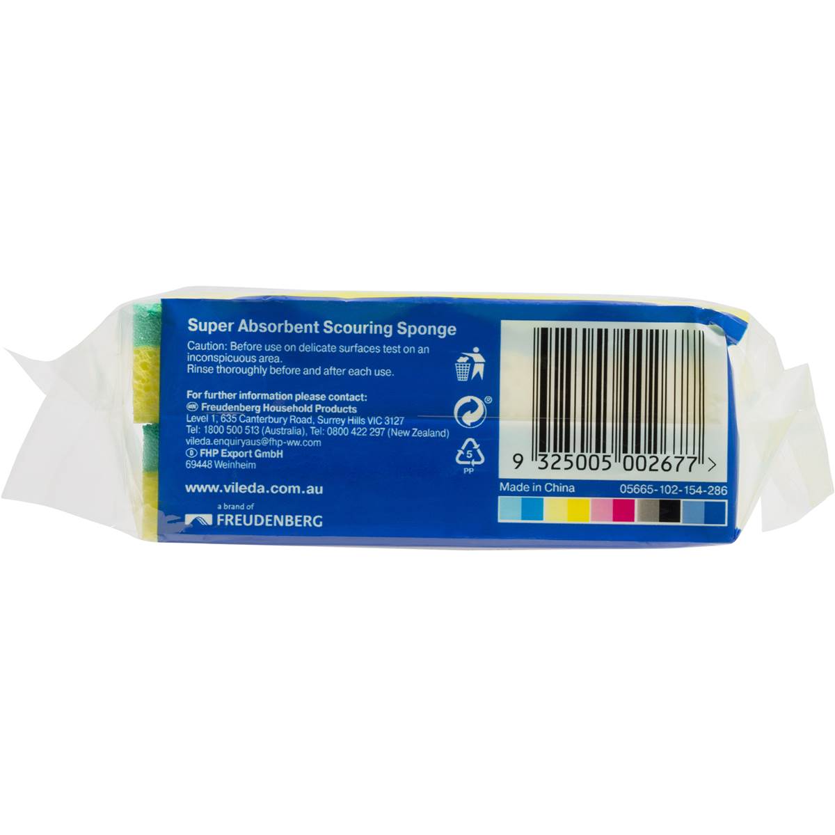Vileda Sponge Non Scratch Scouring 2pk Woolworths
