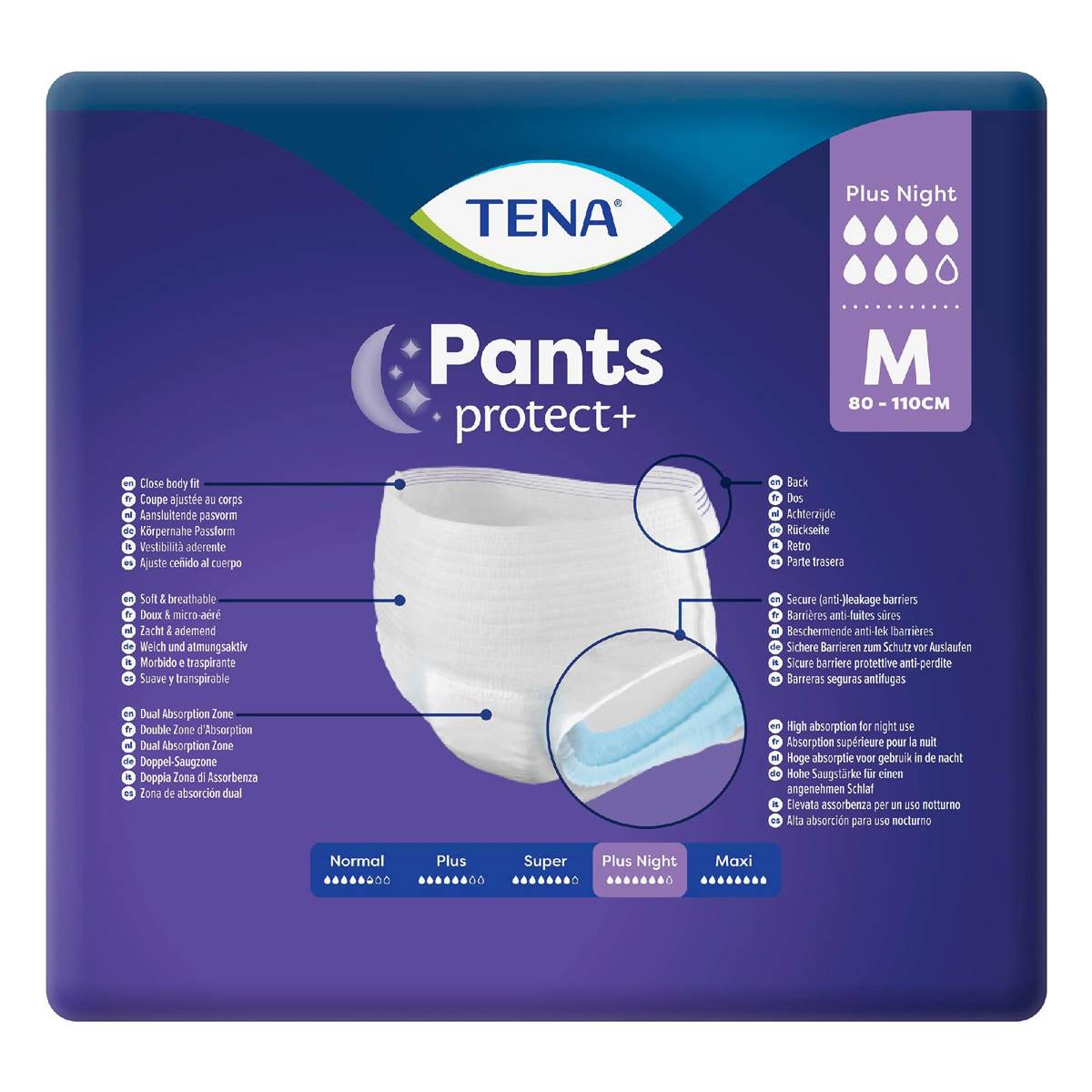 Tena Pants Night Medium 12 Pack Woolworths