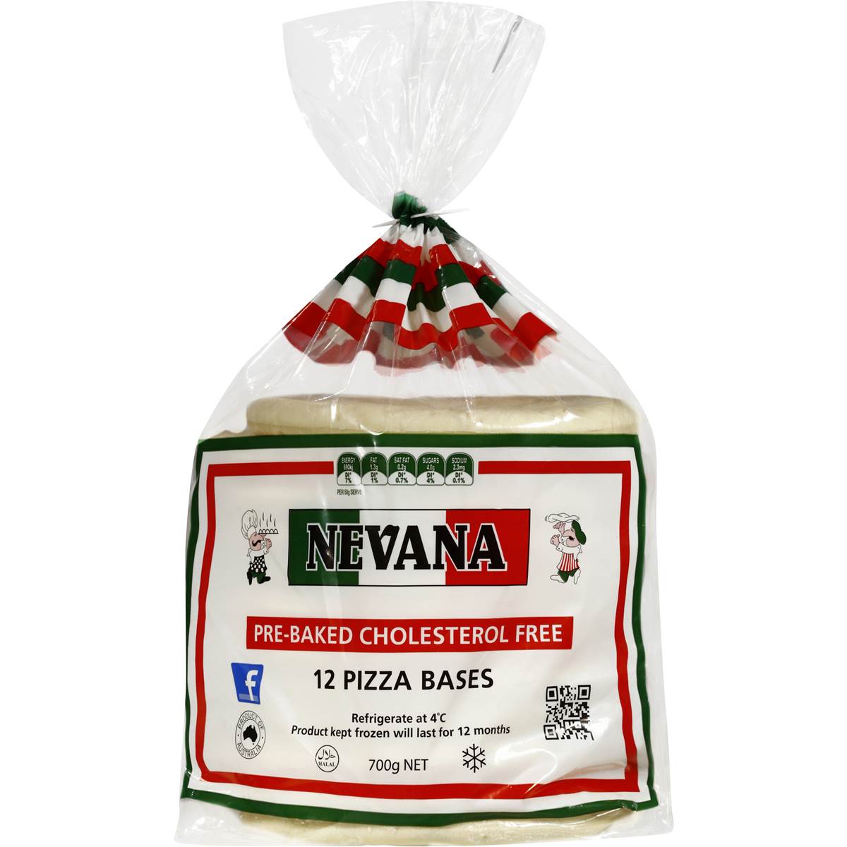 Nevana Pizza Base 12pk 700g Woolworths