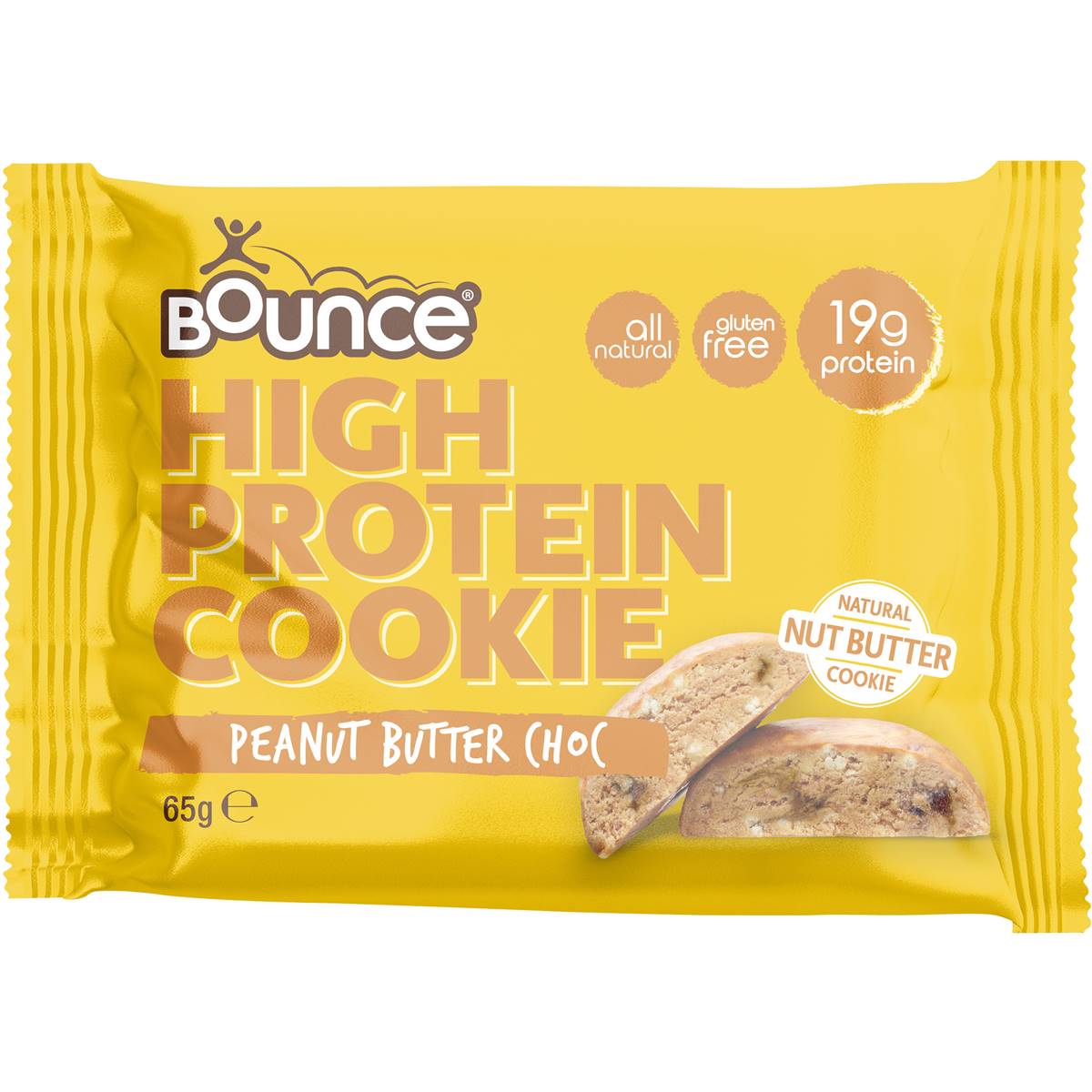 Bounce High Protein Peanut Butter Chocolate Cookie 65g Woolworths