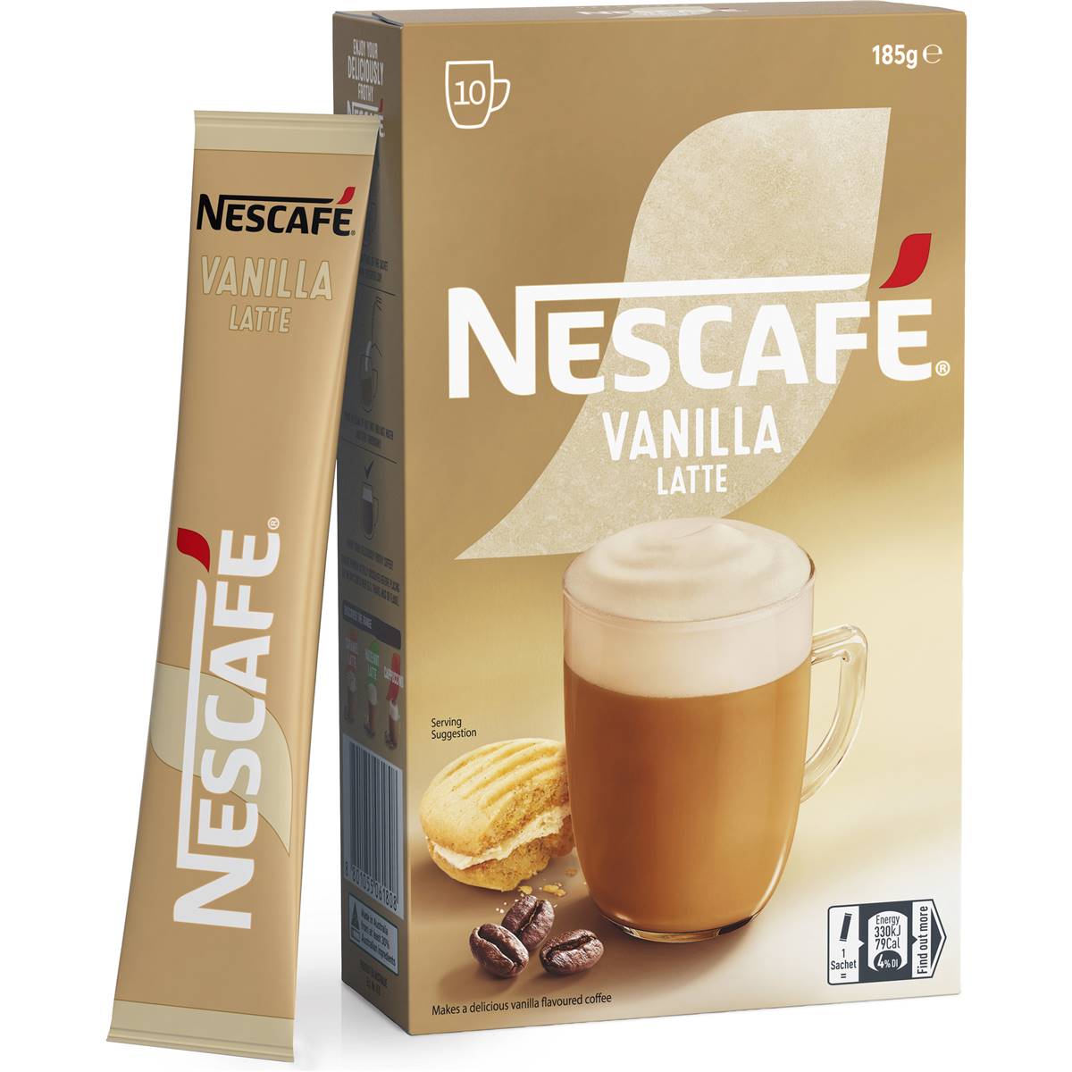Nescafe Vanilla Latte Coffee Sachets 10 Pack Woolworths