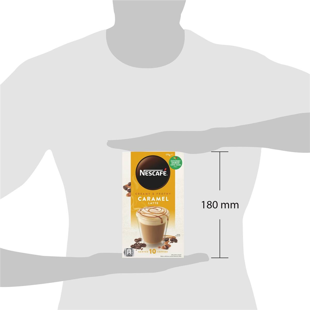 Nescafe Coffee Sachets Caramel Latte 10 Pack Woolworths