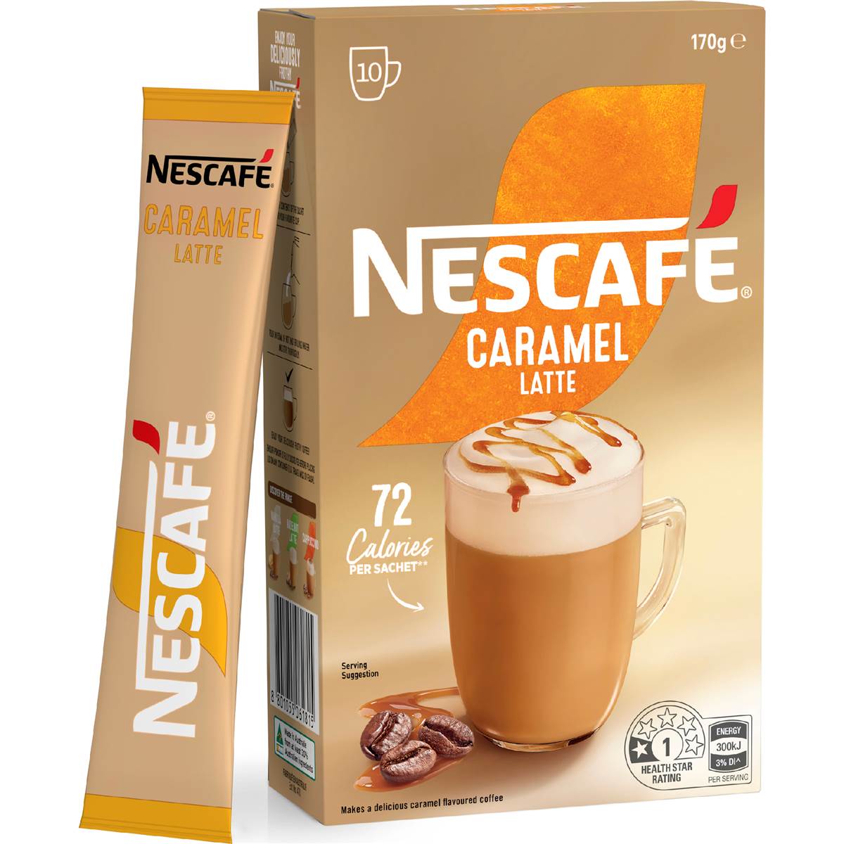 Nescafe Caramel Latte Coffee Sachets 10 Pack Woolworths