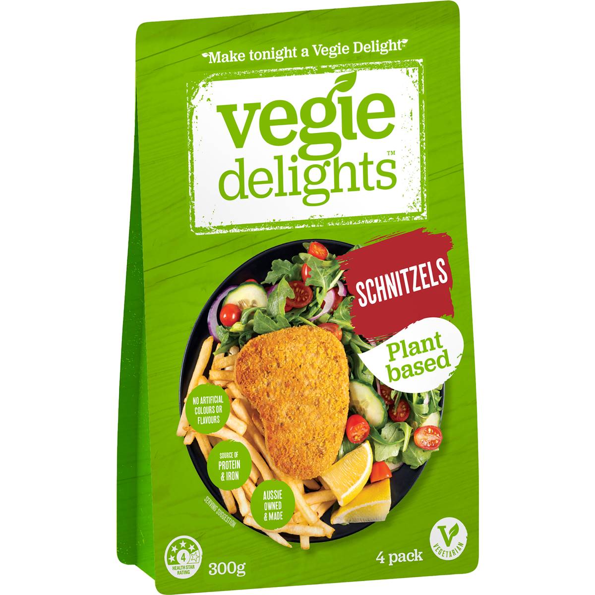 Vegie Delights Tender Crumbed Schnitzel Null