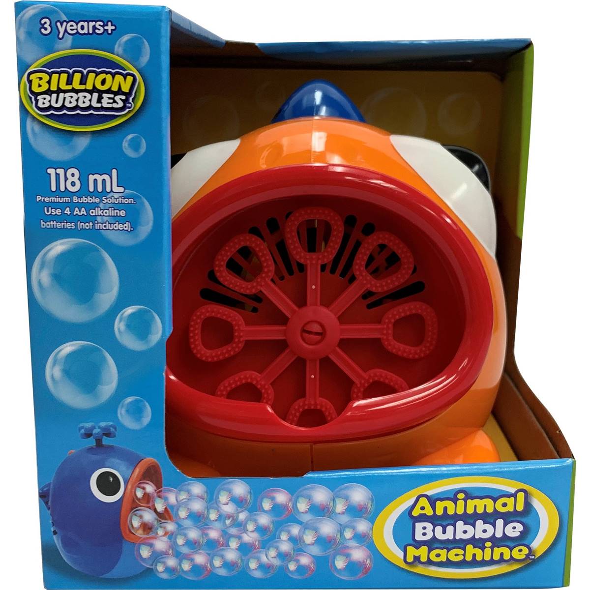 Billion Bubbles Animal Bubble Machine Assorted Each Woolworths