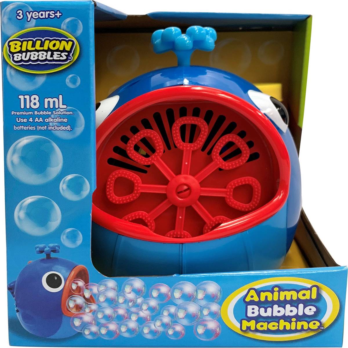 Billion Bubbles Animal Bubble Machine Assorted Each Woolworths