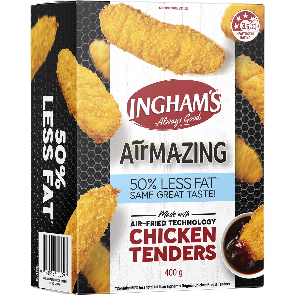 Ingham S Frozen Airmazing Chicken Tenders Less Fat 400g Woolworths