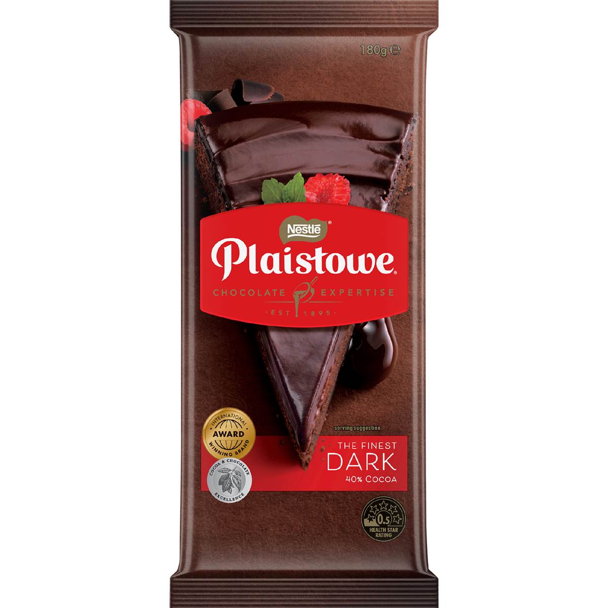 Nestle Plaistowe Dark Chocolate Baking Block 180g Woolworths