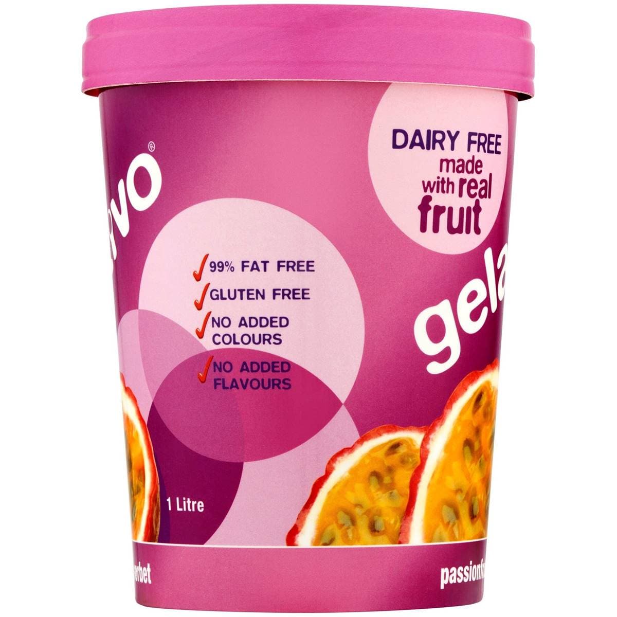 Gelativo Sorbet Passionfruit 1l Tub Woolworths