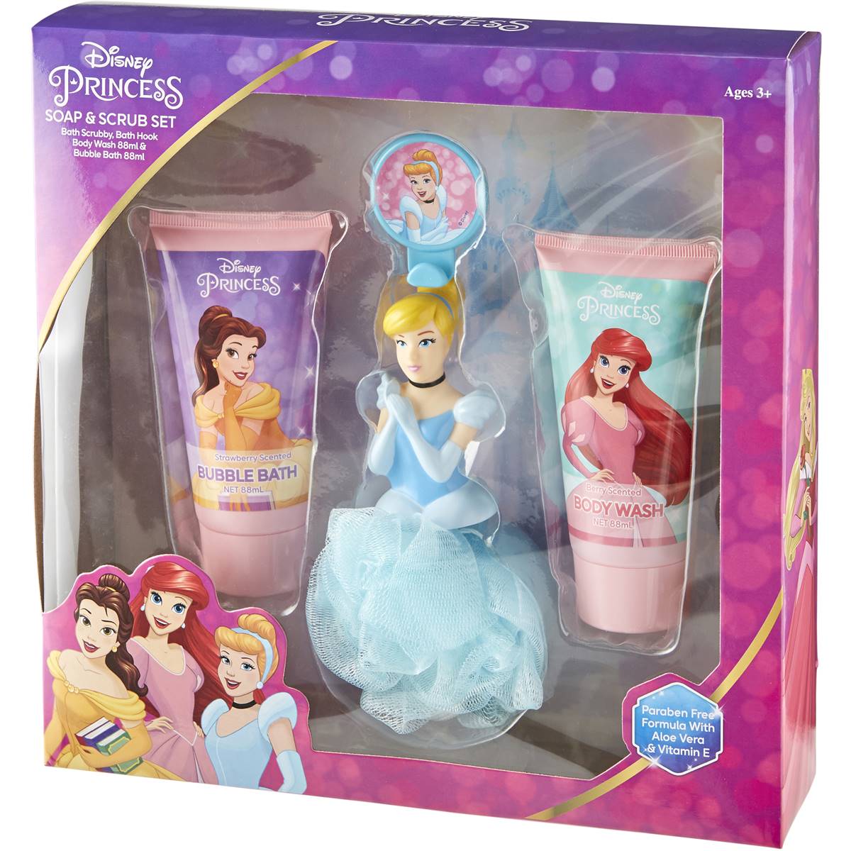 Disney Princess Soap & Scrub Set Each | Woolworths