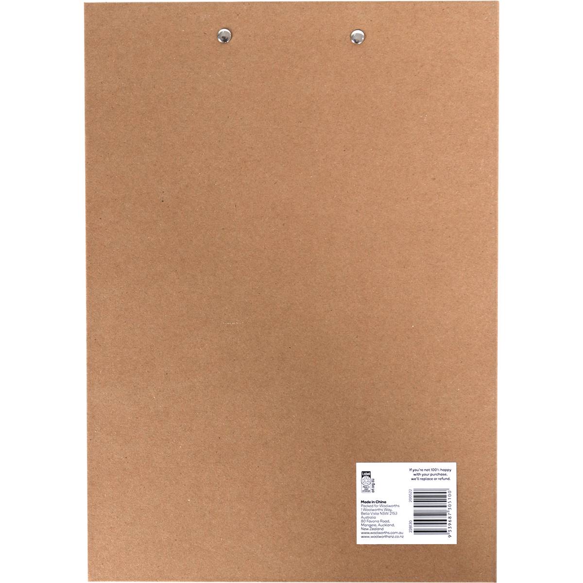 Paperclick A4 Kraft Clipboard Each Woolworths
