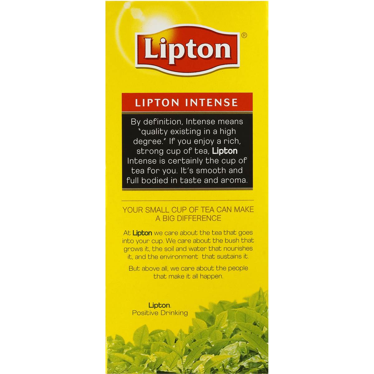 Lipton Quality Black Leaf Tea Intense 100pk 240g Woolworths