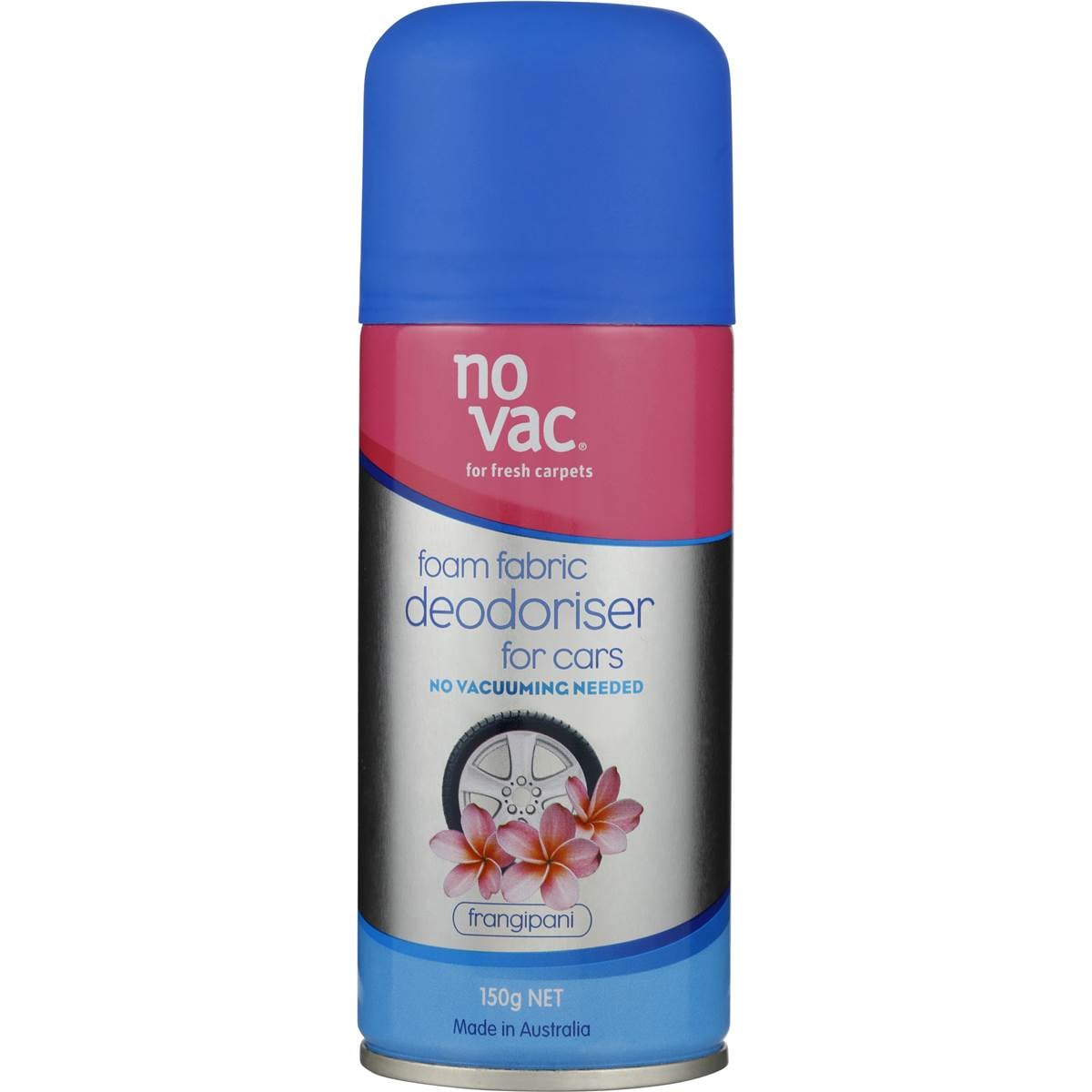 No Vac Auto Foam Car Care Fabric Deodoriser Frangipani 150g Woolworths