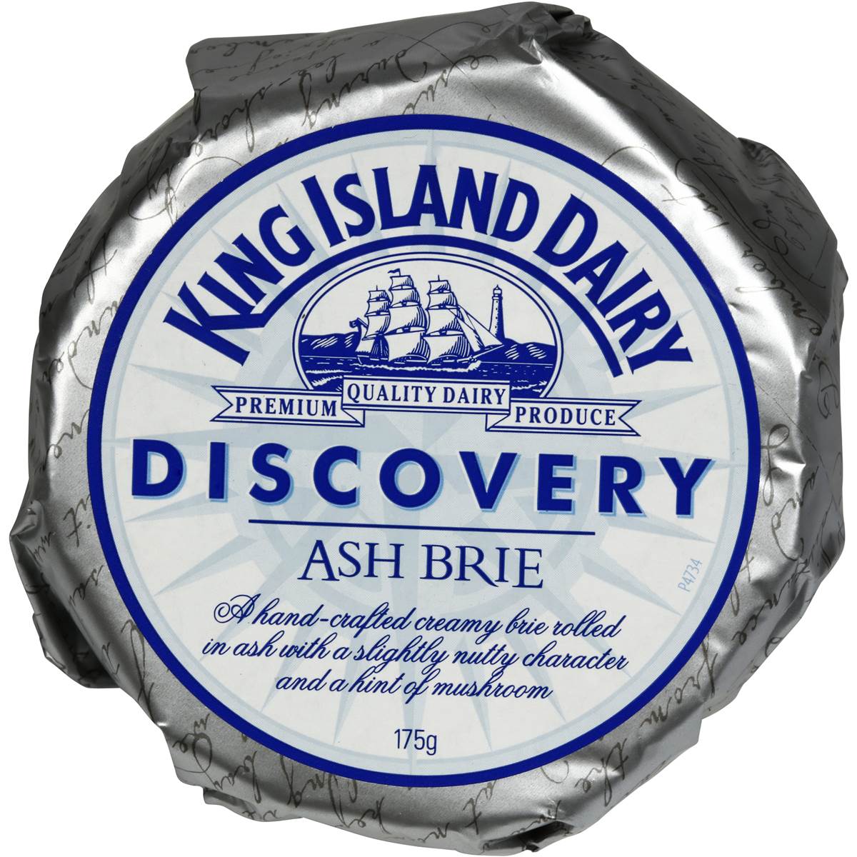 King Island Cheese Brie Ash Discvy 175g Woolworths