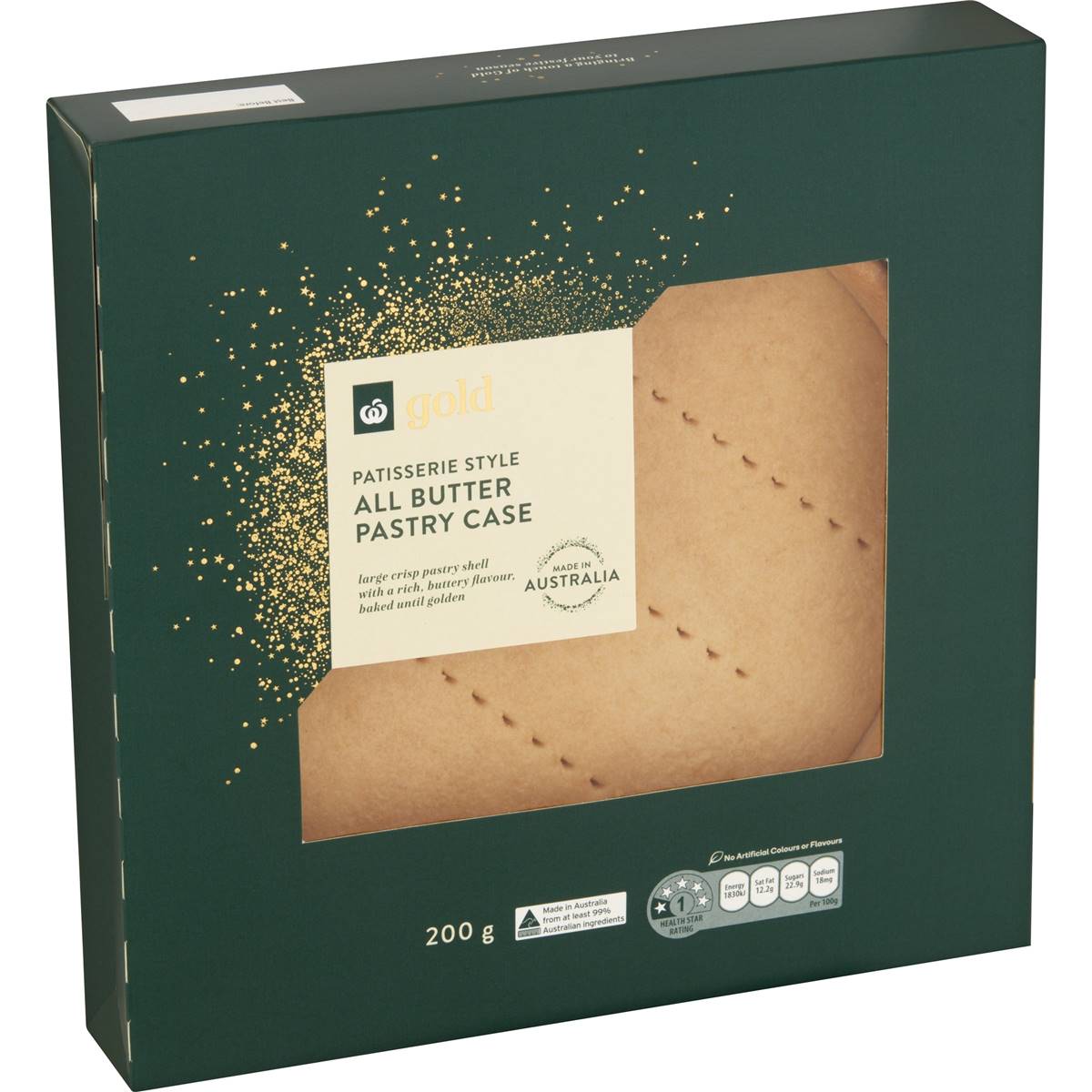 Woolworths Gold Patisserie Style All Butter Pastry Case Large 200g