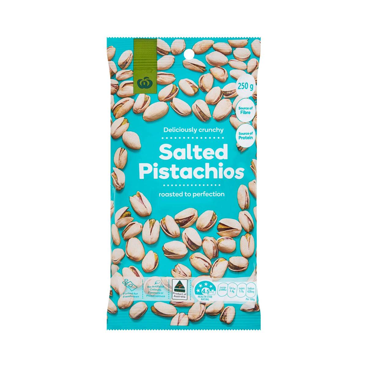 Woolworths Salted Pistachios 250g Woolworths