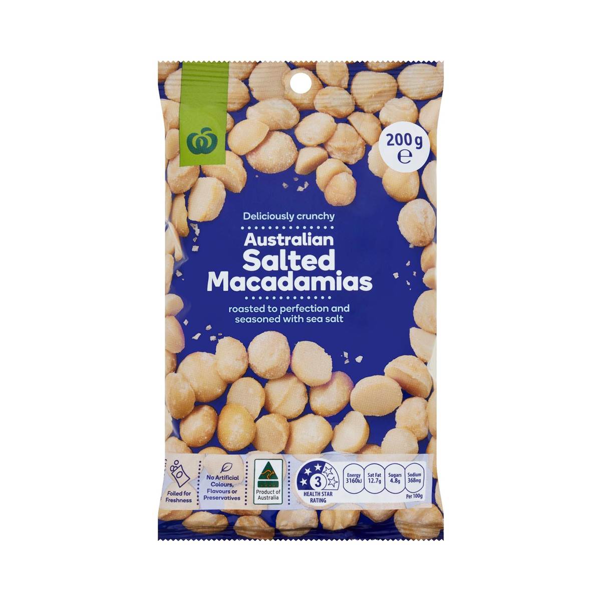 Woolworths Salted Macadamias 200g Woolworths