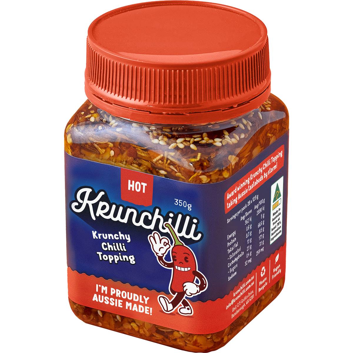 Krunchilli Chilli Topping Hot 350g Woolworths