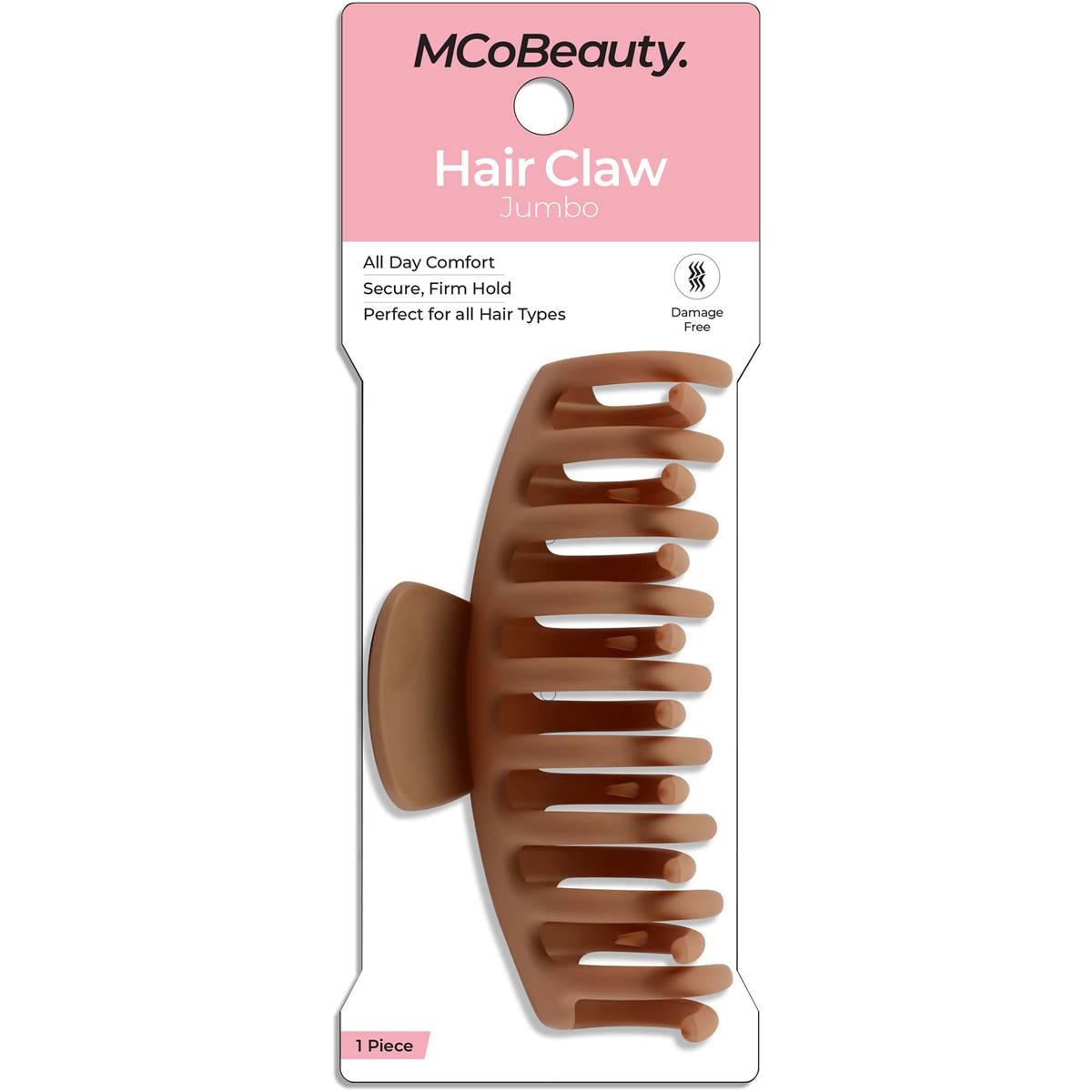 Mcobeauty Hair Claw Jumbo Nude Each 