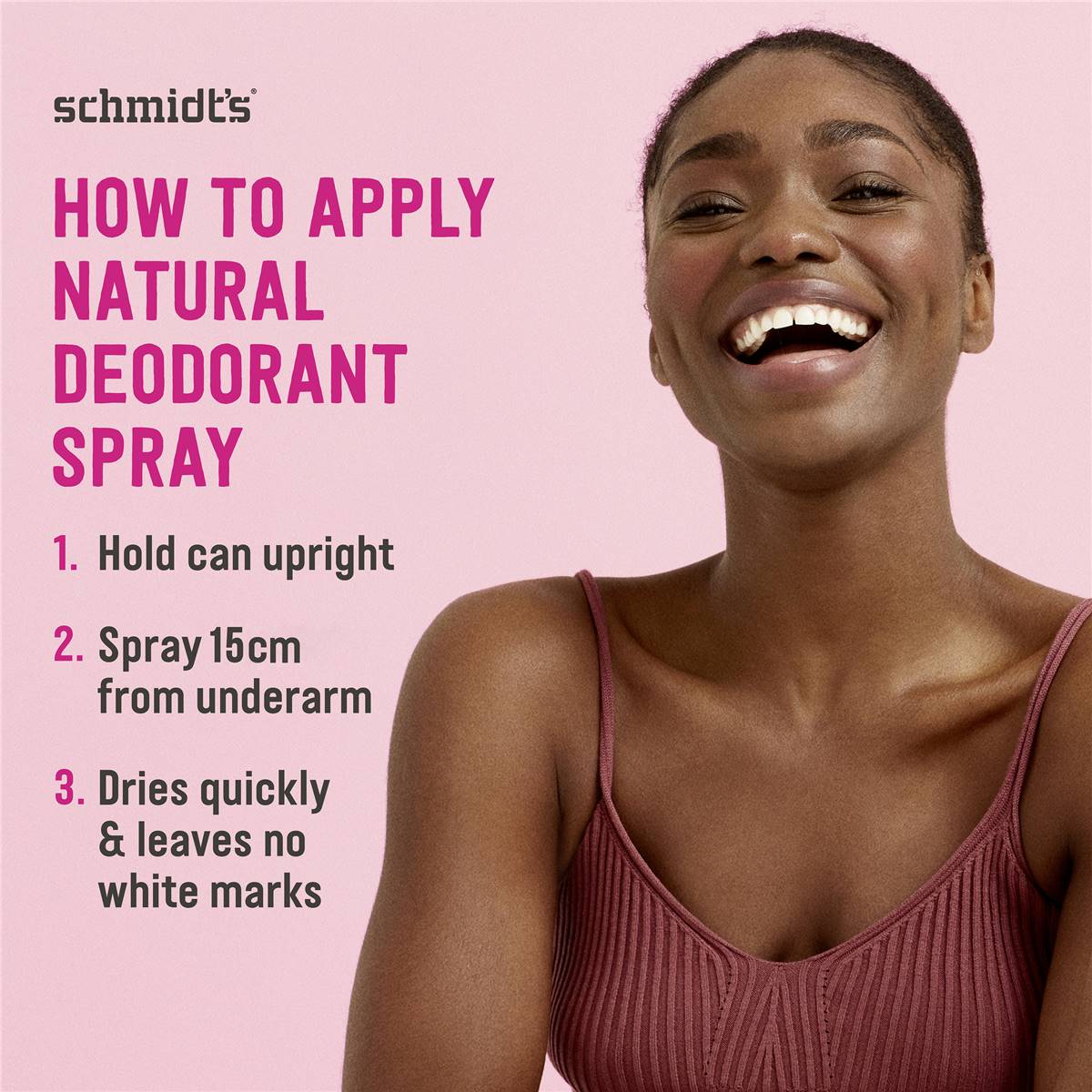 Schmidt's Certified Natural Aerosol Deodorant Spray Rose & Vanilla