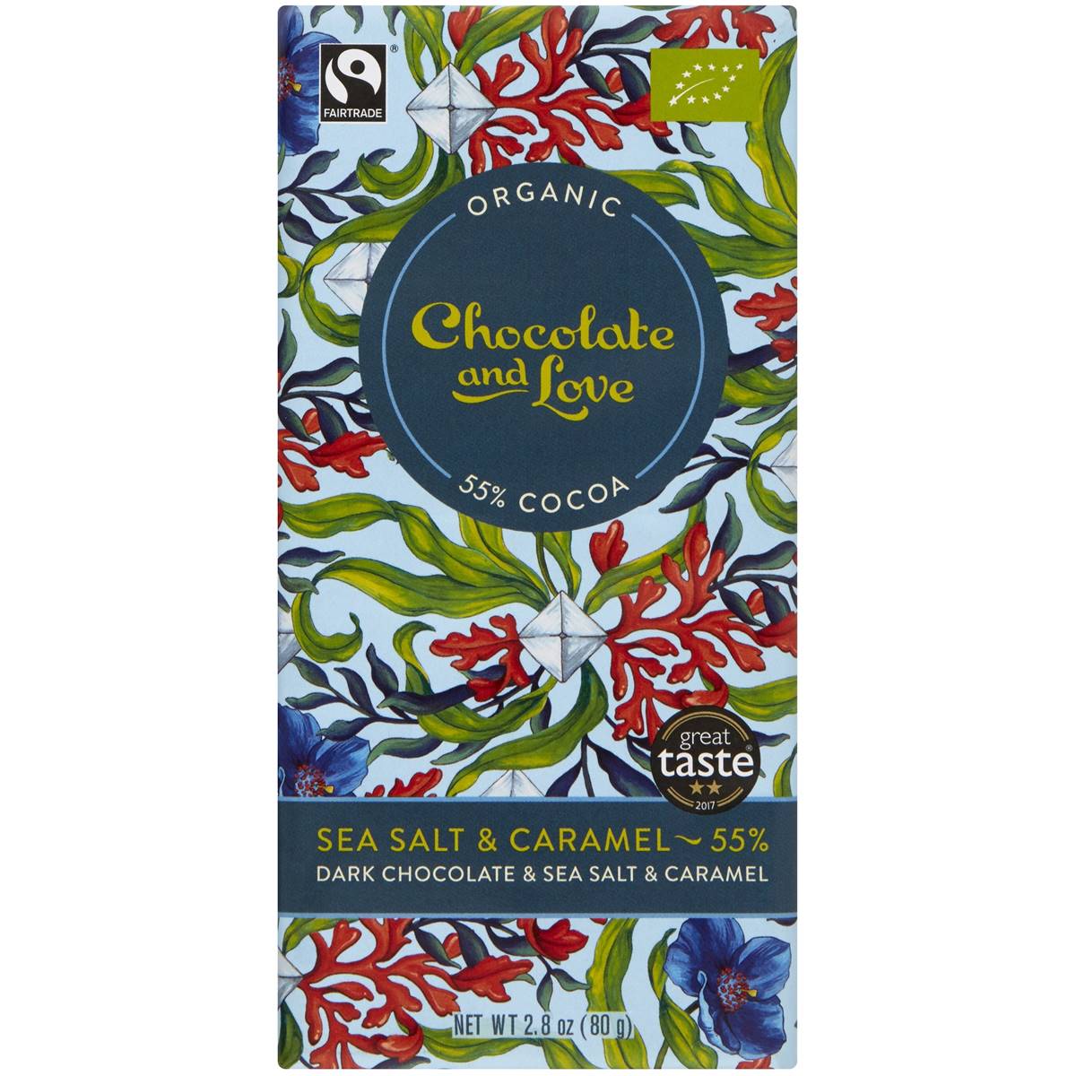 Chocolate & Love Chocolate And Love Sea Salt & Caramel Chocolate Bar