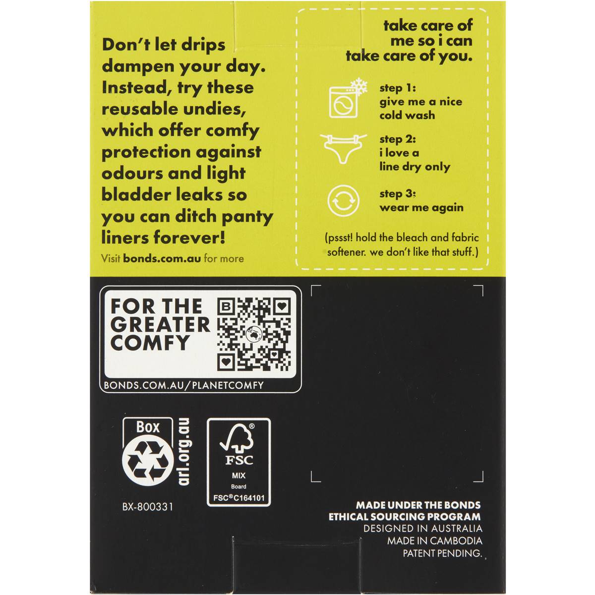 Bonds Damn Dry Midi Light Bladder Leaks Underwear Size 14 Each Woolworths