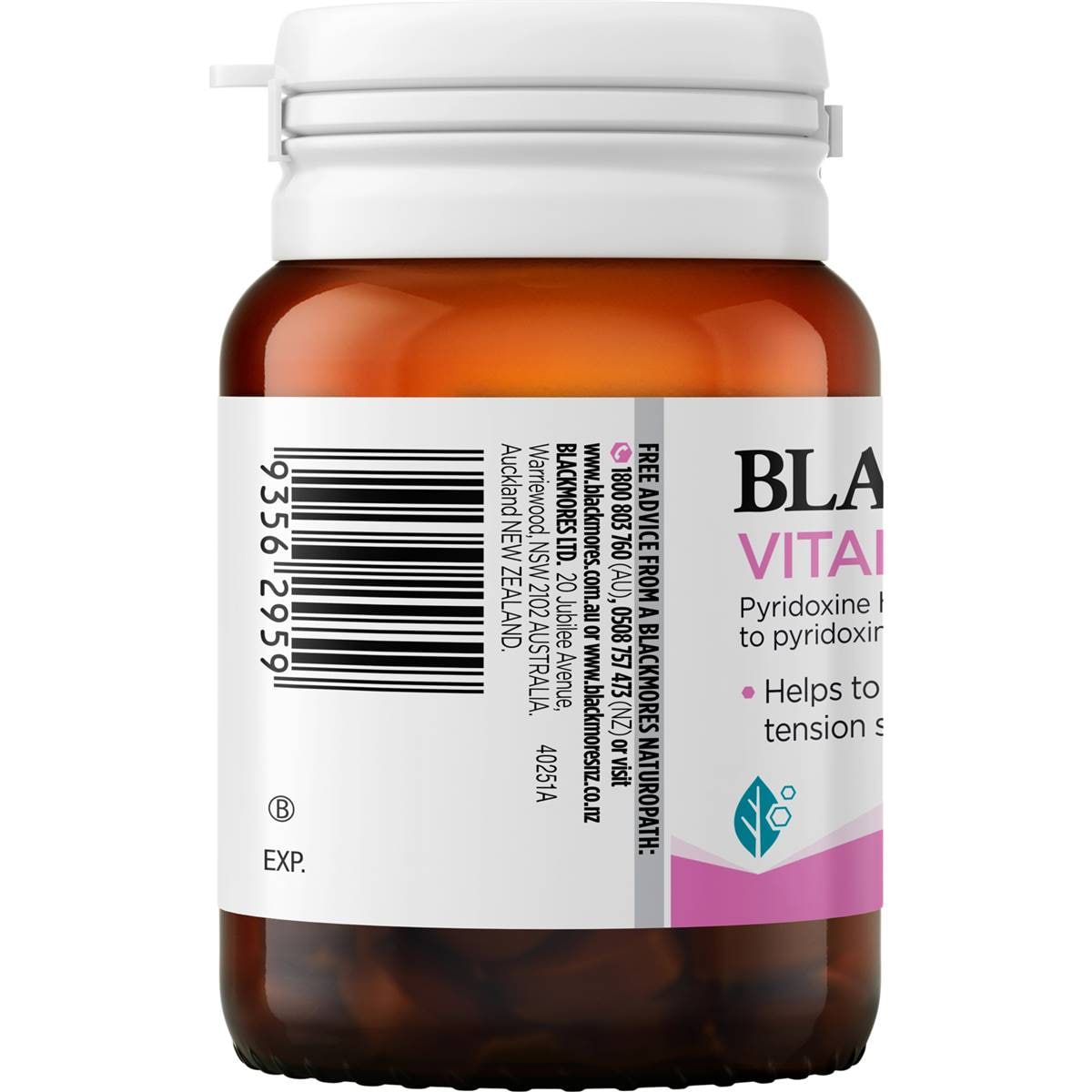Blackmores Vitamin B6 Tablets 40 Pack Woolworths