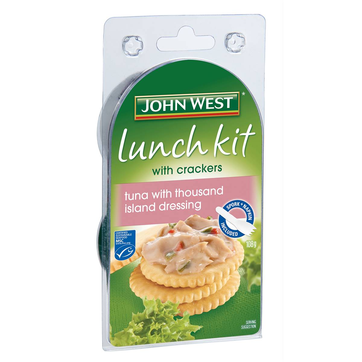 John West Lunch Kit Tuna Thousand Island Dressing 108g Woolworths