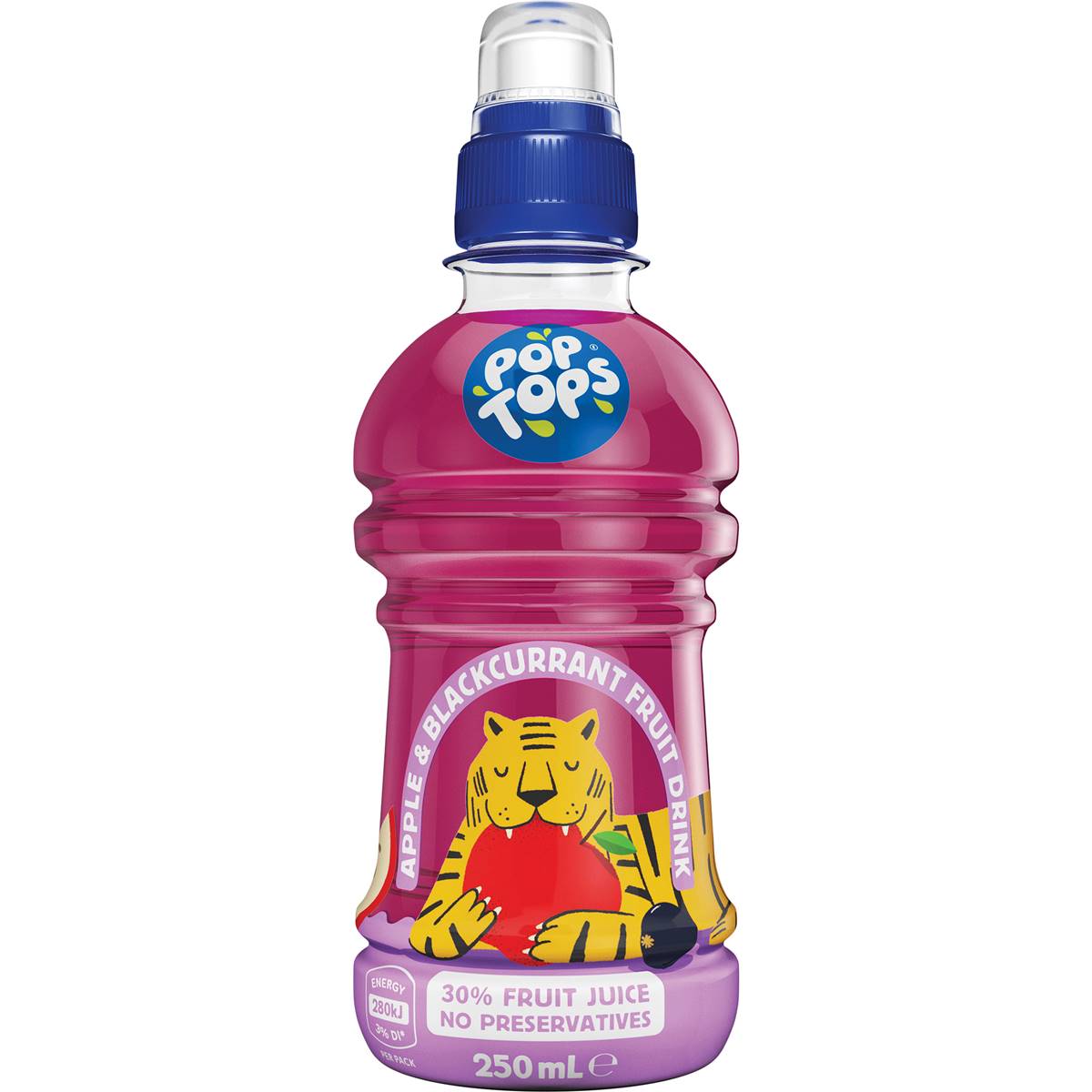 Pop Tops Fruit Drink Apple Blackcurrant Poppers Multipack Lunch Box ...