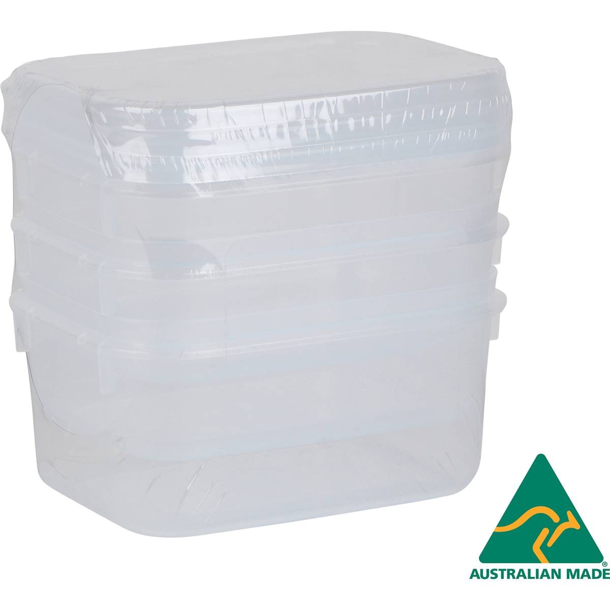 Decor Tellfresh Container Set, Oblong 500ml X 3 Pack Woolworths