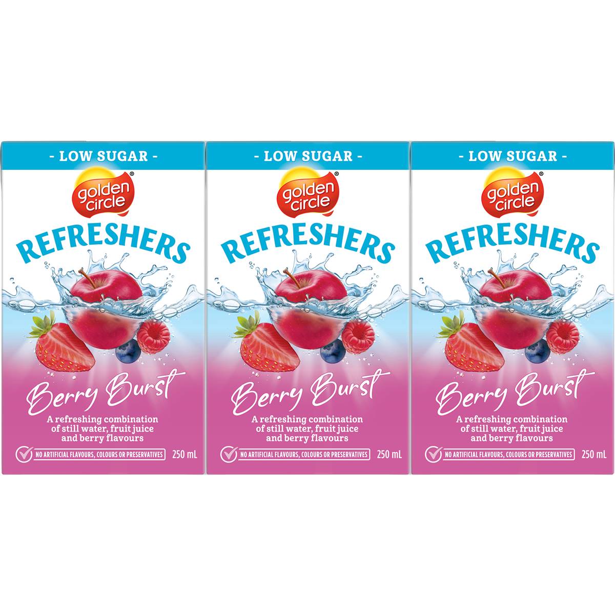 Golden Circle Berry Burst Refreshers Popper Low Sugar Flavoured Water
