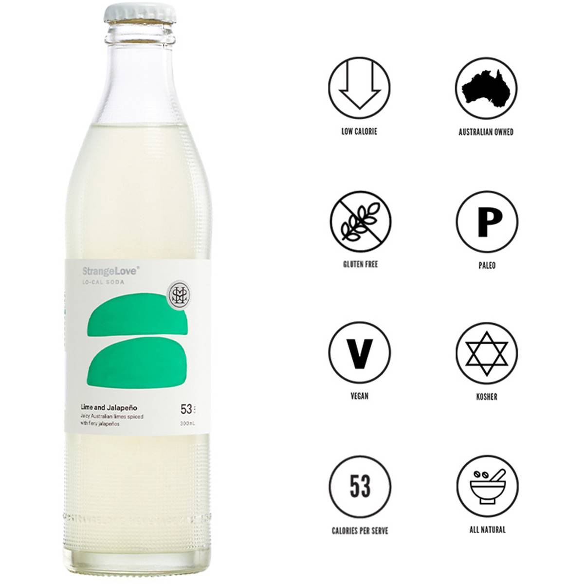 Strangelove Low Cal Soda Lime Jalepeno 300ml Woolworths strangelove-low-cal-soda-lime-jalepeno-300ml-woolworths